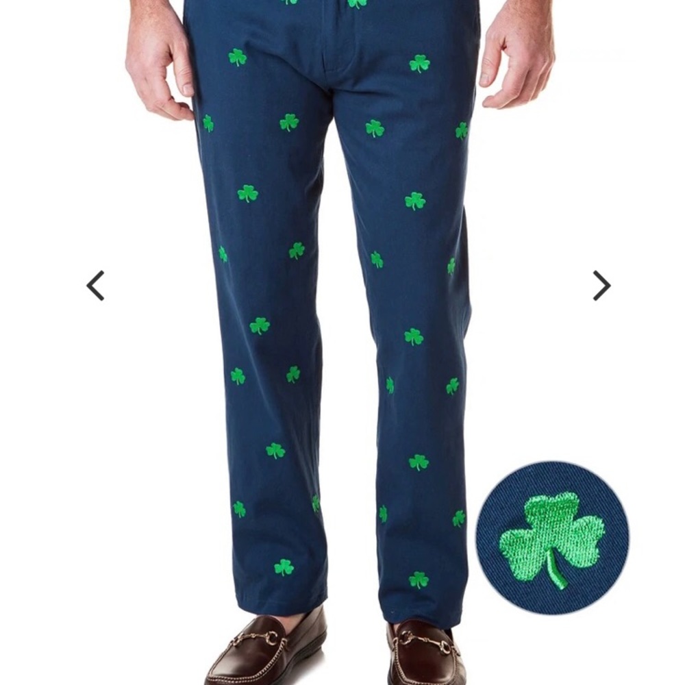 St. Patrick’s Day! Mint 36R HARBOR PANT STRETCH TWILL NANTUCKET NAVY $148